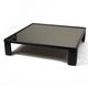 Luigi Massoni for Poltrona Frau, Leather Coffee Table with Mirror Top, 1970