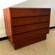 Vintage teak chest of drawers Scandinavian style 70s