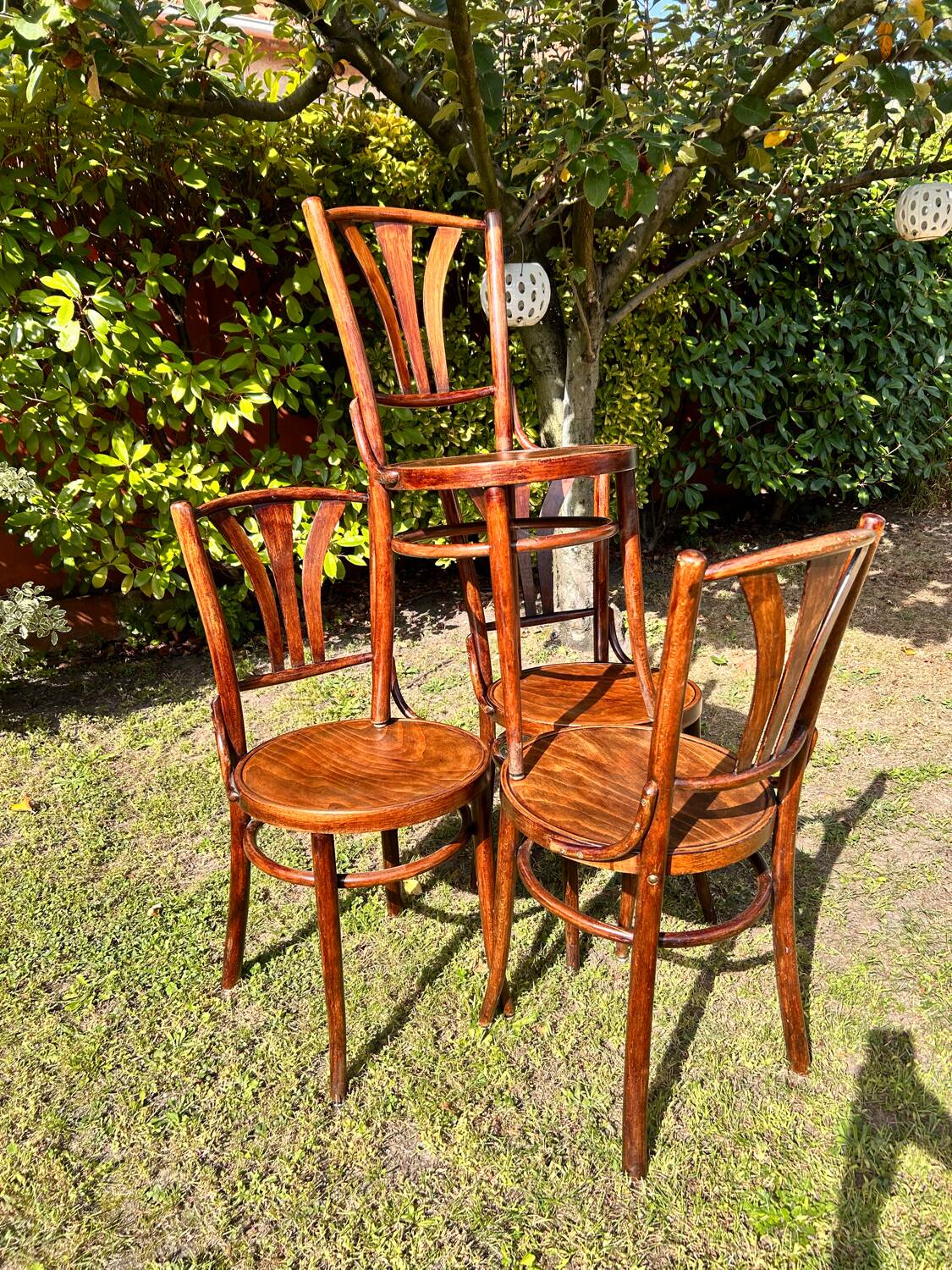 4 bistro chairs 1950