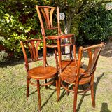 4 bistro chairs 1950