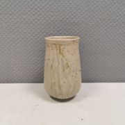 Small vase in beautiful beige glaze. Denmark 1970-80s
