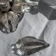 Caviar service flower of Poseidon in silver-plated metal Christofle finial