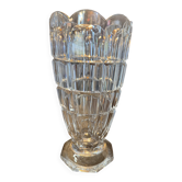 Vase corolle en cristal taillé