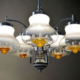 Lustre vintage original des années 1970 Mazzega Murano