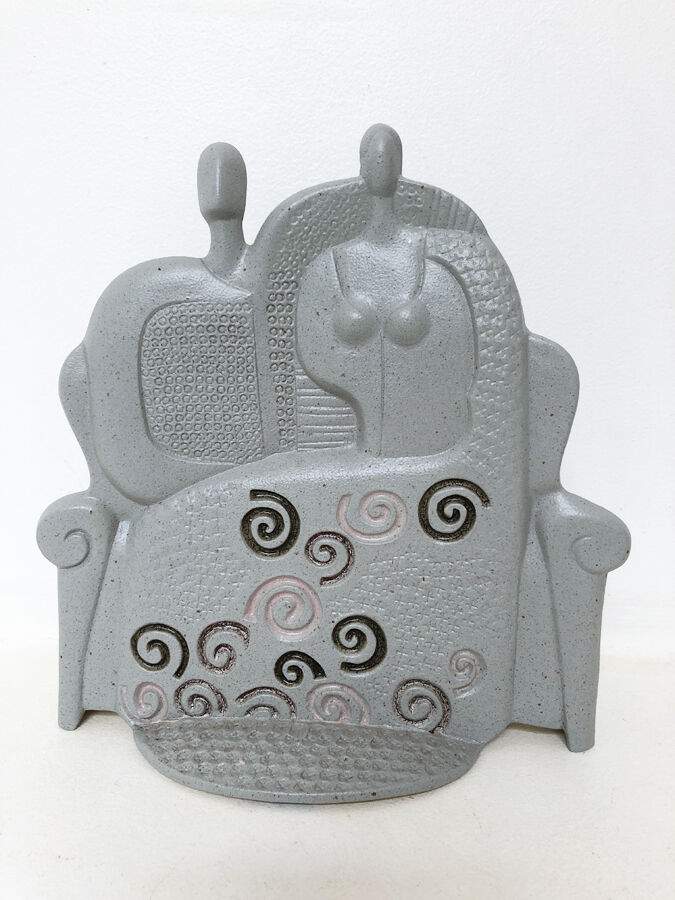 Couple gris, ceramiche chiminazzo, 1970