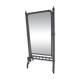 Large bamboo-style wooden cheval mirror, 19th century, Napoleonic II period.