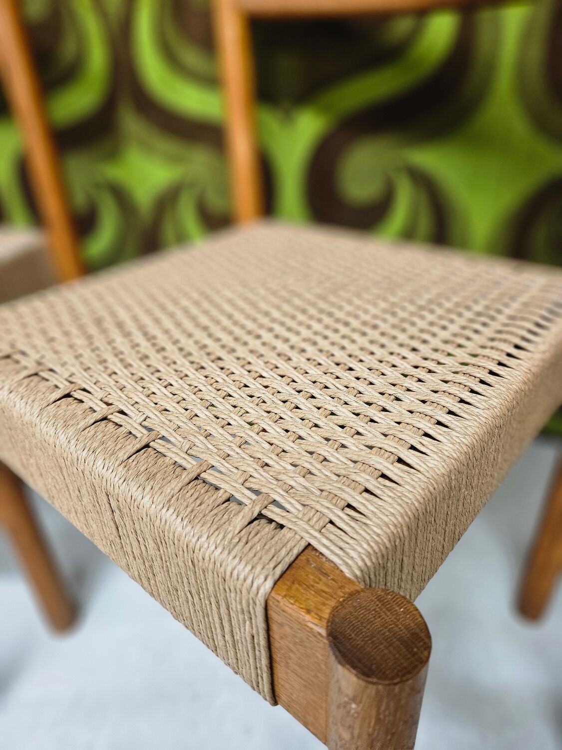 Set of 4 Danish chairs, 1970.