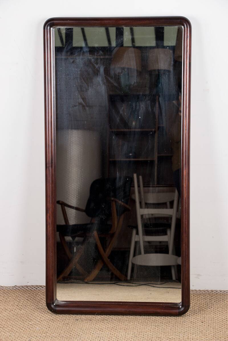 Grand miroir Danois Vintage en Palissandre modèle 206 par Aksel Kjersgaard.