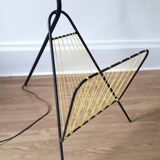 Floor lamp / magazine holder