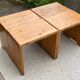Coffee table and 4 stools set les arcs 1800 by Charlotte Perriand