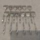 12 silver-plated cake forks, Ercuis goldsmith, Russian handle