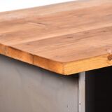 Vintage metal workbench