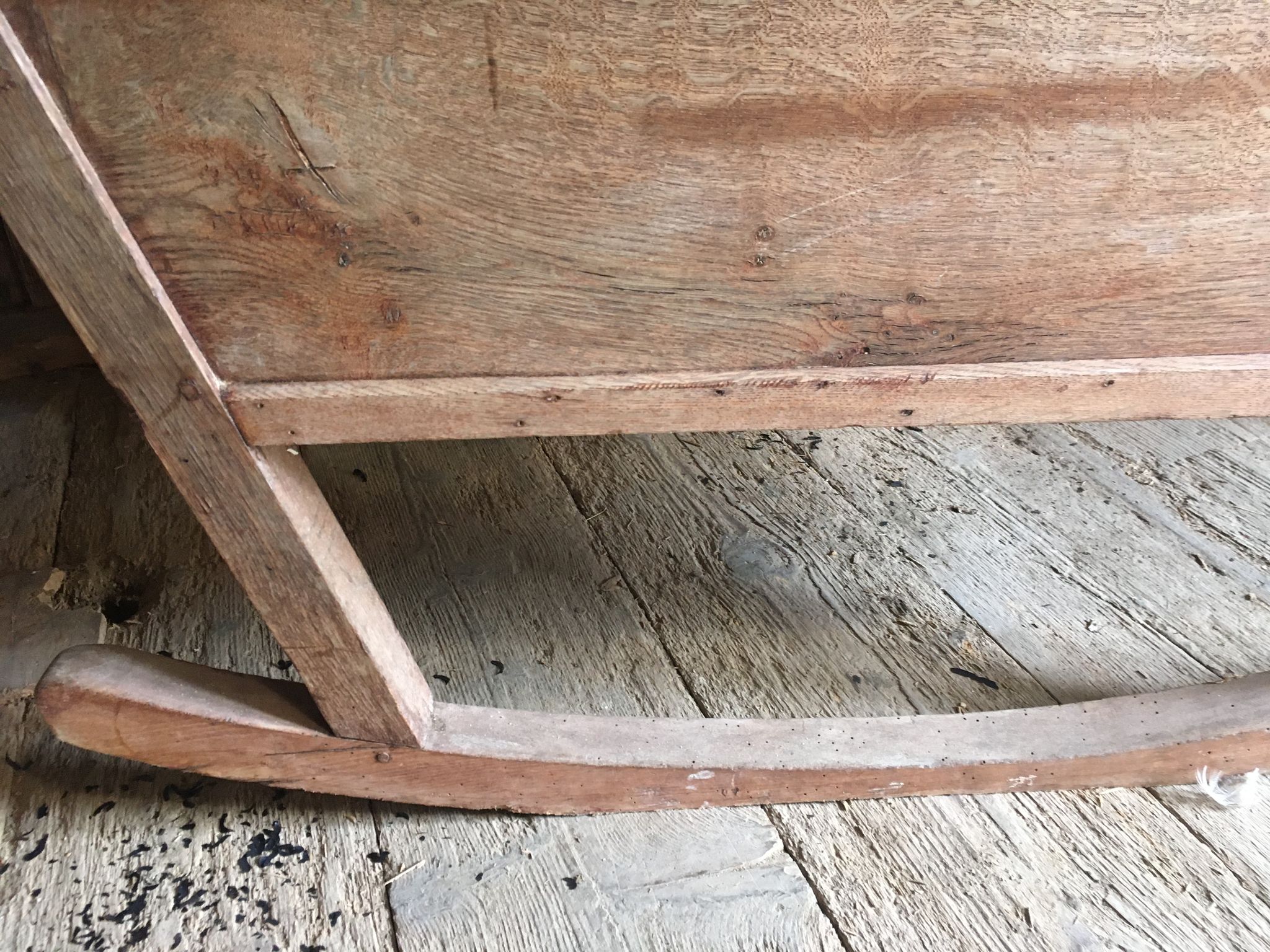 Old cradle of holland 1800s oak