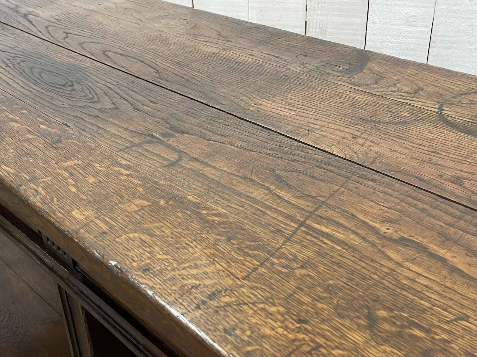 19th century oak draper's table