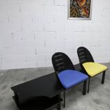 Set de 2 fauteuils et table basse design patrice bonneau éditi