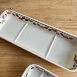 Bathroom set / earthenware soap dish Digoin Sarreguemines