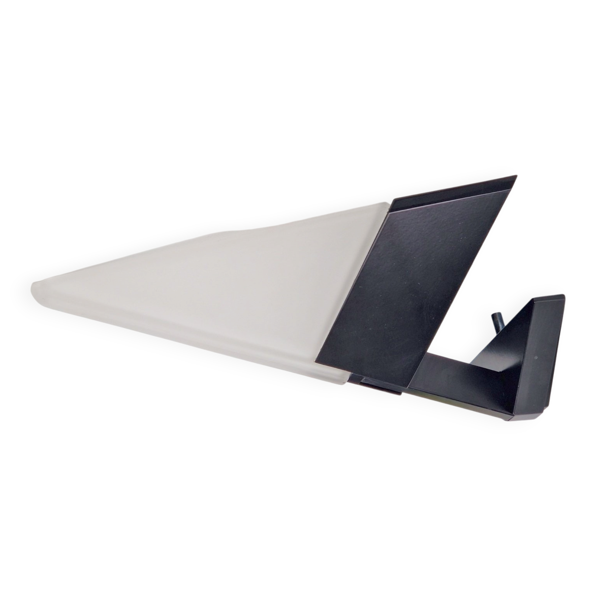 Postmodern Metal & Glass Wall Lamp, Italy, 1980s