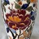 Pied de lampe multicolore et floral Gien Pivoines 1960
