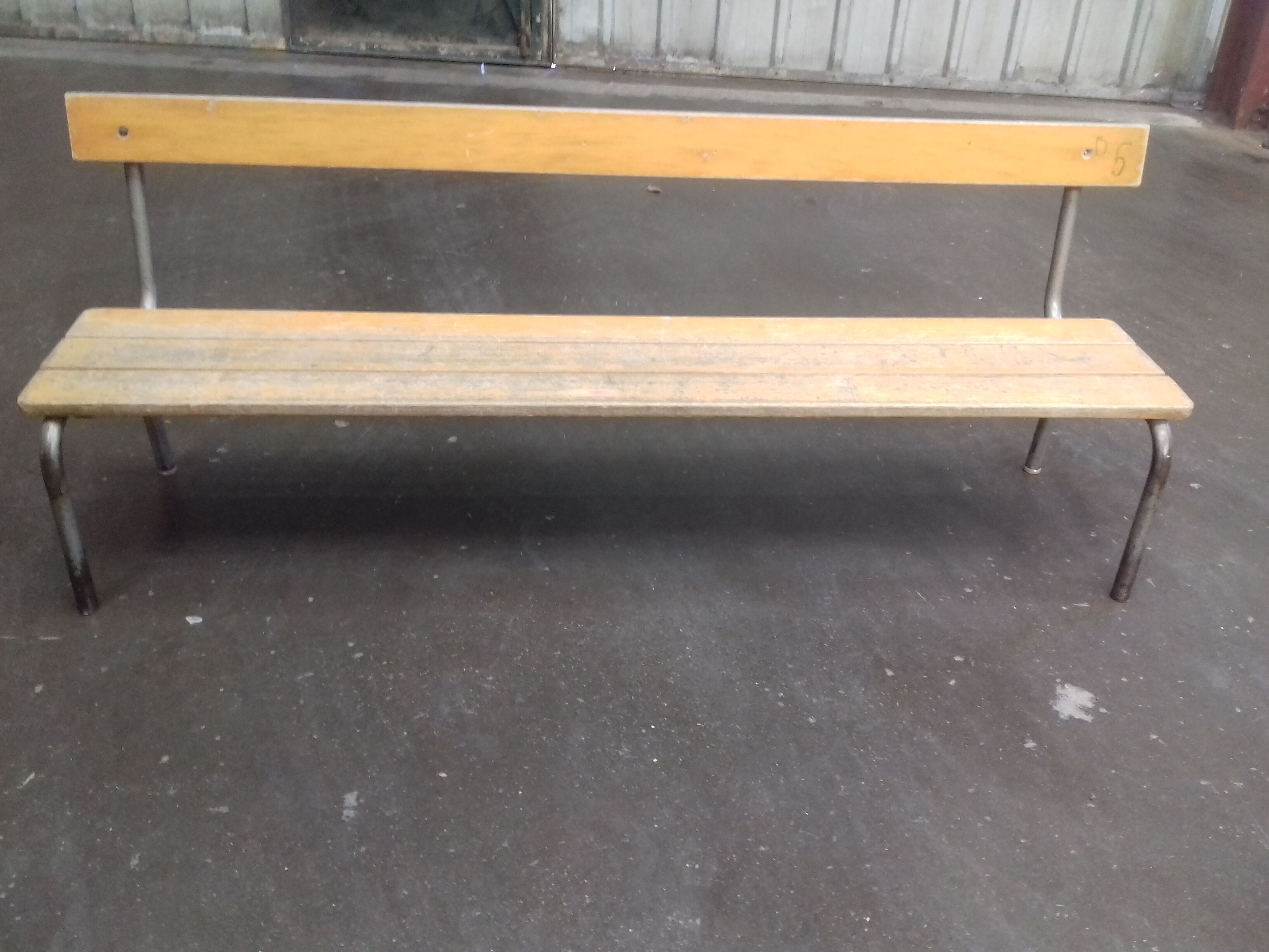 Vintage school bench