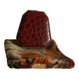 Caiman leather powder tray