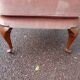 fauteuil bois velours rose cannage - cocktail