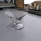 Set of engraved vintage glass.