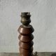 Art Deco wooden lamp base in the style of Charles Dudouyt.