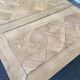 Art Deco monastery dining table, extendable, stripped in solid oak 230.