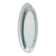Wall mirror with curved glass frame by Metalvetro, 1970s