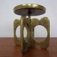 Brutalist Bronze Candle Holder, 1960s