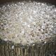 Ceiling lamp vintage glass wall lamp 1960/70 original large model
