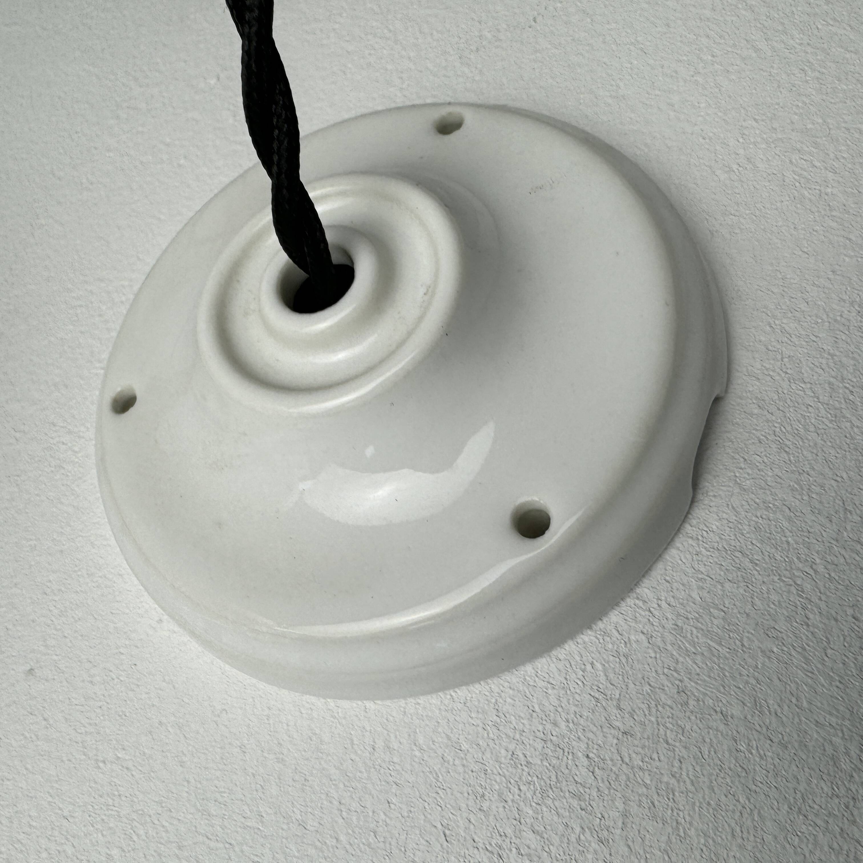Old round opaline pendant pendant 18 cm vintage