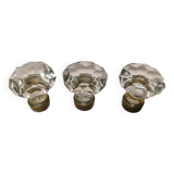 Set of 3 vintage door knobs
