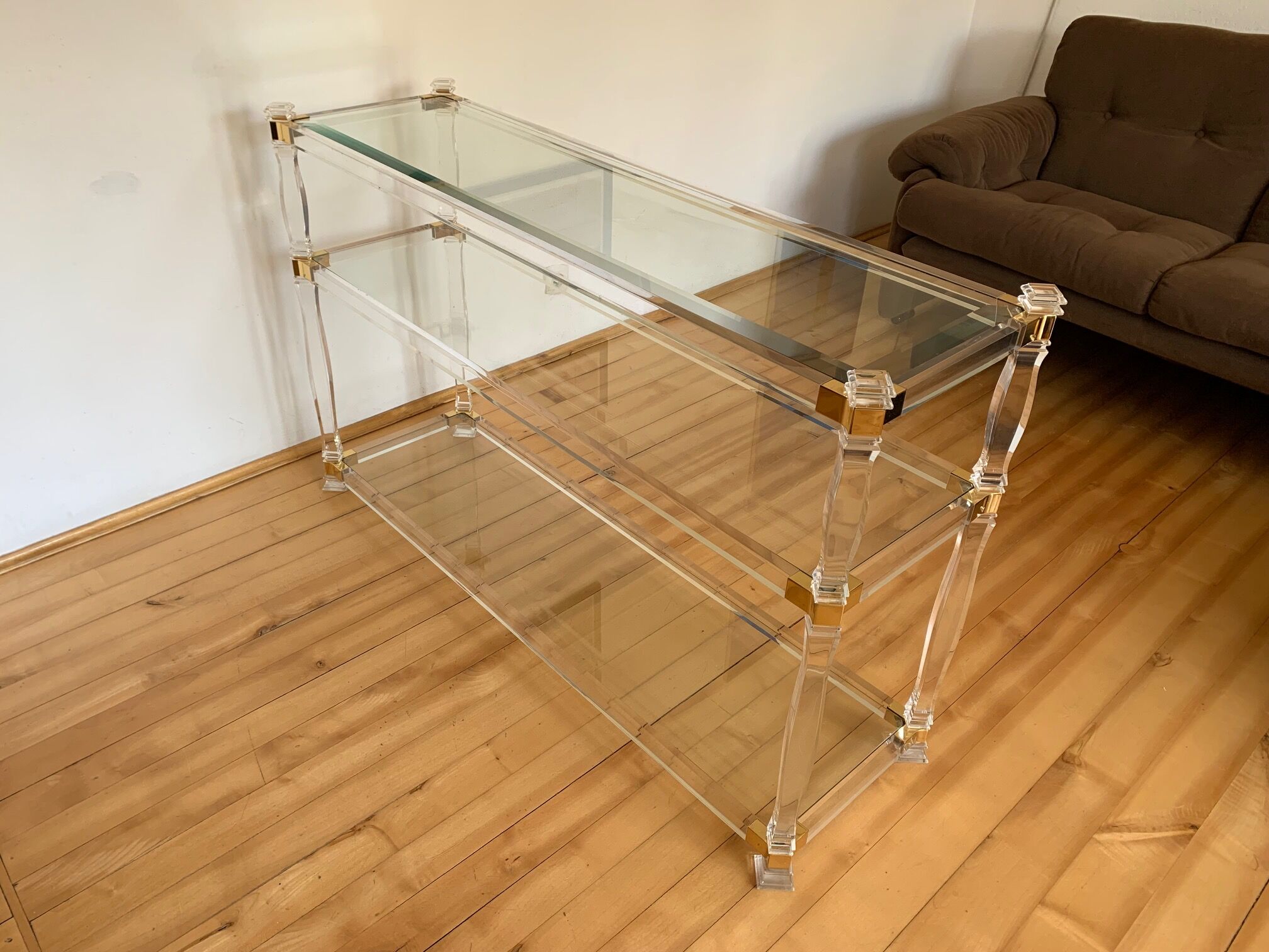 Lucite console Orsenigo 1970s