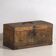 Small antique chest with a metal frame (c.1900) #3