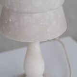 Alabaster french mid-century table lamp
