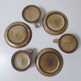 3 stoneware cups