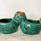 Salt and pepper shakers with chickens in slip
