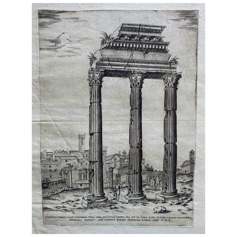Antoine Lafrery, "Speculun Romanae Magnificen", set of 6 engravings, XVIth