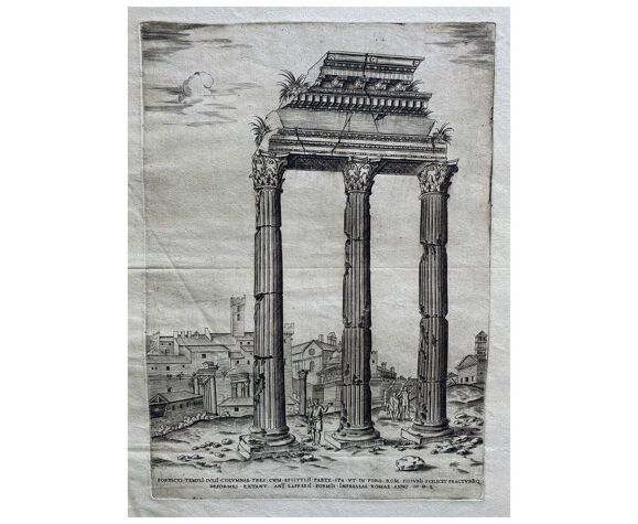 Antoine Lafrery, "Speculun Romanae Magnificen", set of 6 engravings, XVIth