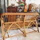 Vintage 2-seater rattan bench