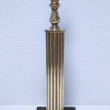 Pied de lampe colonne laiton marbre néo classique vintage