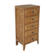 Raw wood chest of drawers