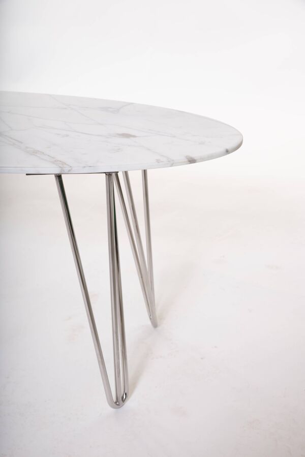Table basse ovale en marbre