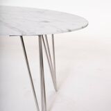Table basse ovale en marbre