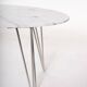 Marble oval coffee table
