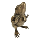 Patinated brass sculptural frog 60s