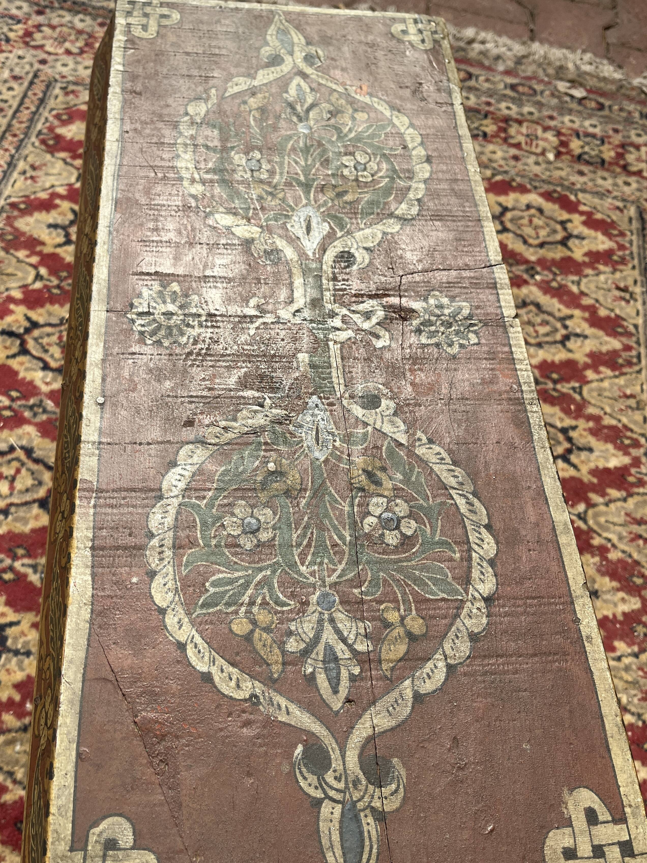 Antique oriental wooden chest