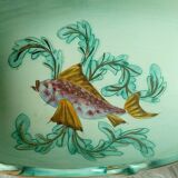 Gardener in ceramic cerart monaco aquatic decoration vintage fish