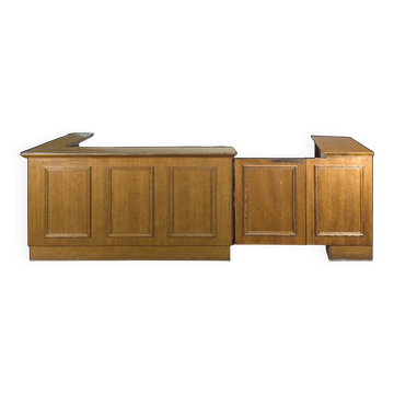 Large oak workshop counter